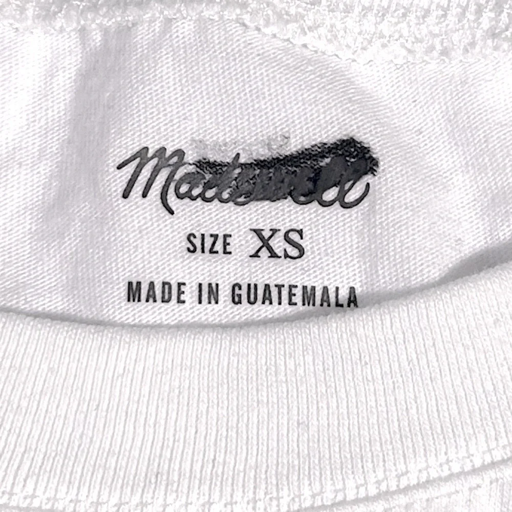 NEW Madewell Northside Vintage Tee Size XS White - Picture 8 of 9